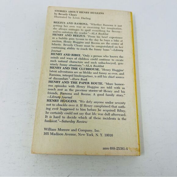 Henry and the Clubhouse by Beverly Clearly Paperback - Picture 4 of 7